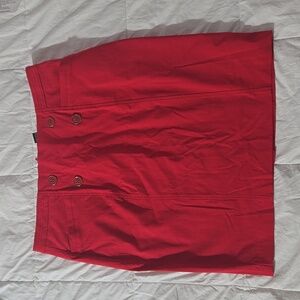 Red pencil skirt